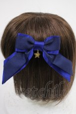 画像2: Angelic Pretty / ロゴスターチャームリボンクリップ  紺 H-26-10-05-033-AP-AC-SZ-ZH (2)