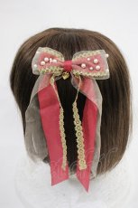 画像2: Angelic Pretty / Sweet Jelly Girlリボンクリップ  ボルドー H-26-10-05-034-AP-AC-SZ-ZH (2)