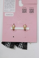 画像3: m petit by misako / AMPLチェックイヤリング  ブラック H-26-10-06-075-LO-AC-NS-ZH (3)