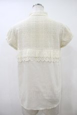 画像2: Jane Marple / レース切替パフブラウス M アイボリー H-26-10-06-1036-JM-BL-AK-ZH (2)