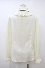 画像2: Jane Marple / プリーツフリルブラウス M アイボリー H-26-10-06-1038-JM-BL-AK-ZH (2)