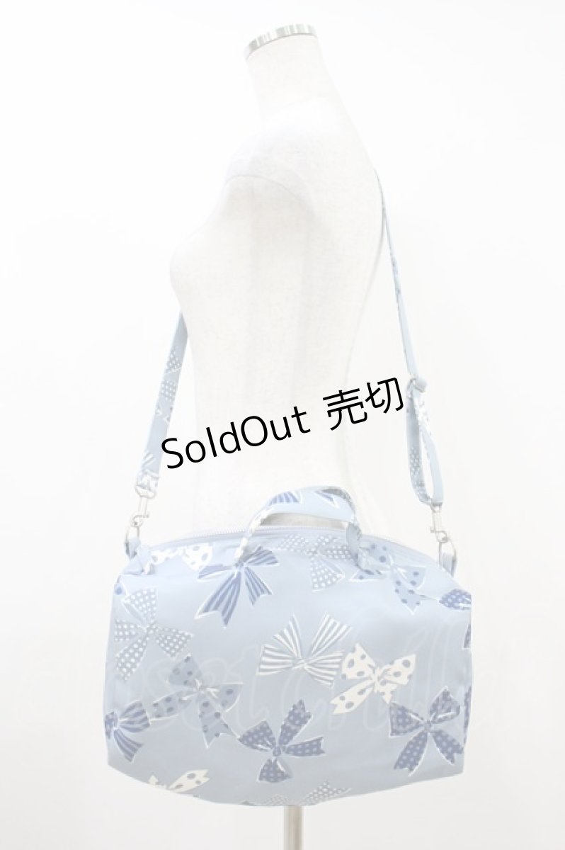 画像1: Jane Marple / The 30th Ribbon Bag  ブルー H-26-10-06-1012-JM-BG-AK-ZH (1)