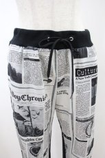 画像3: MILKBOY / GOSSIP SWEAT PANTS  白×黒 H-26-10-06-1013-MB-PA-AK-ZH (3)