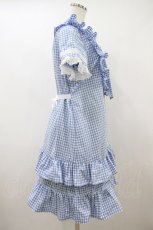画像3: MILK / Poupeeワンピース  サックスギンガム H-26-10-06-1016-ML-OP-AK-ZH (3)