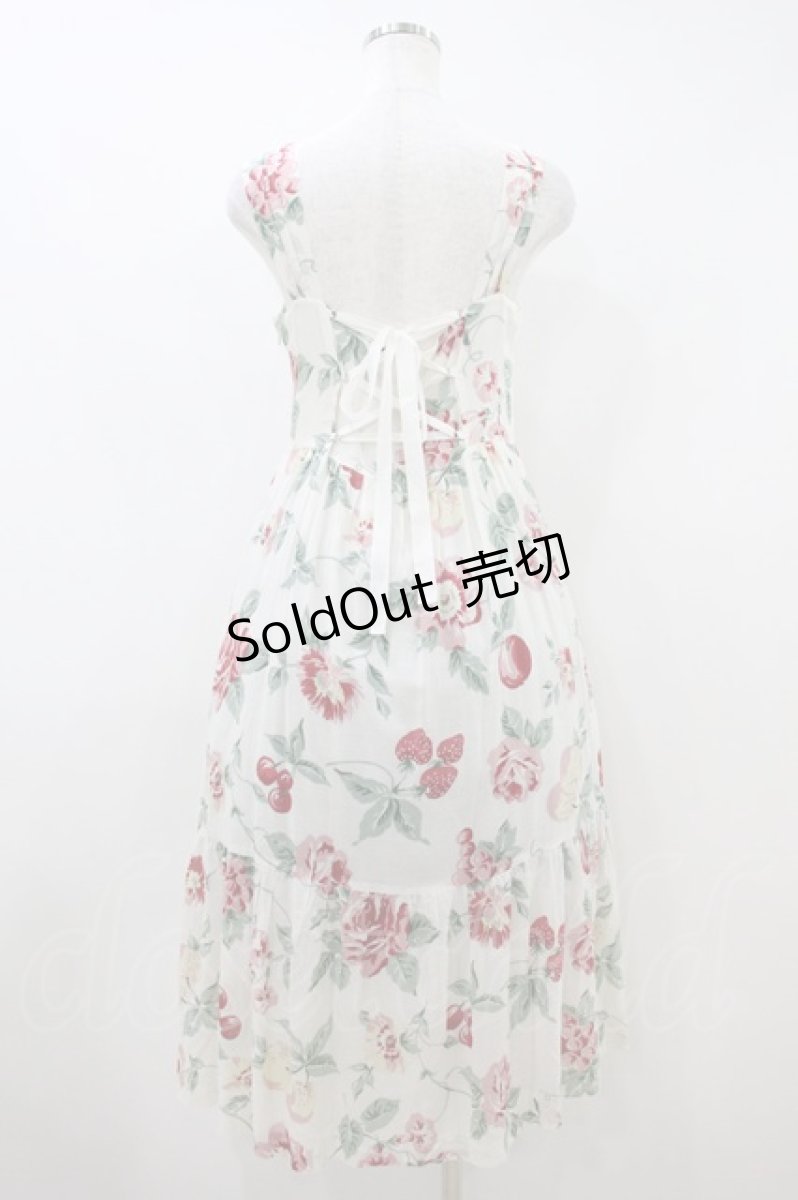 画像2: Jane Marple / ローズストラップドレス  オフ H-26-10-06-1022-JM-OP-AK-ZH (2)