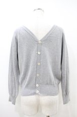 画像2: Jane Marple Dans Le Salon / Summer Yarn 2Face Cardigan M グレー H-26-10-06-1028-JM-TO-AK-ZH (2)