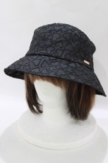画像1: axes femme / UVカット付ハートバケハ  ブラック H-26-10-06-013-AX-AC-NS-ZH (1)