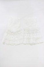 画像1: axes femme / レーシープリーツカフス  白 H-26-10-06-019-AX-ZA-NS-ZH (1)