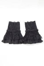 画像1: axes femme / レーシープリーツカフス  ブラック H-26-10-06-020-AX-ZA-NS-ZH (1)