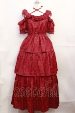 画像1: Ank Rouge / ハートdotオフショルロングワンピース M アカ H-26-10-07-001-CA-OP-OW-ZH (1)