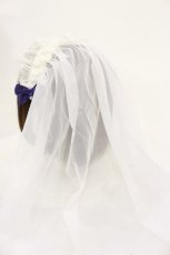 画像2: Angelic Pretty / シスターベールヘッドドレス  シロ×ネイビー H-26-10-07-039-AP-AC-IG-ZH (2)