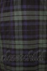 画像6: Jane Marple Dans Le Salon / メモリアルチェックベルベットカラードレス M グリーン×ネイビー H-26-10-07-1004-JM-OP-AK-ZH (6)