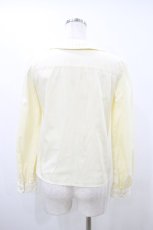 画像2: MILK / レースカラーストライプブラウス  イエロー H-26-10-07-1020-ML-BL-AK-ZH (2)