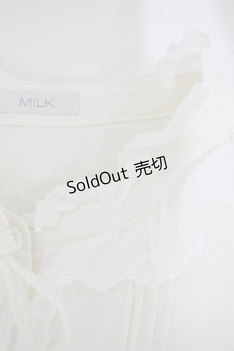画像3: MILK / キャロラインブラウス  アイボリー H-26-10-07-1021-ML-BL-AK-ZH (3)