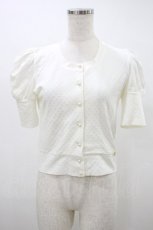 画像1: MILK / ドットパフカーディガン  オフ H-26-10-07-1022-ML-TO-AK-ZH (1)
