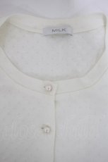 画像3: MILK / ドットパフカーディガン  オフ H-26-10-07-1022-ML-TO-AK-ZH (3)