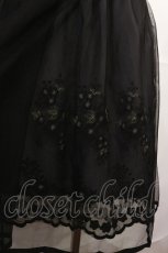 画像3: axes femme POETIQUE / お花刺繍チュールスカート M ブラック/グレー H-26-10-07-014-AX-SK-NS-ZH (3)