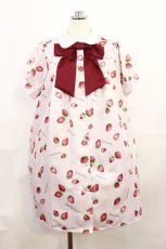 画像1: Ank Rouge / FancyStrawberryシャツOP M ピンク H-26-10-07-003-CA-OP-IG-ZH (1)