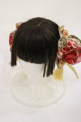 Preview of 菊華金魚?和風チャイナ?お団子カバー  レッド