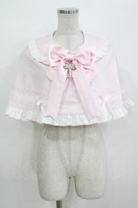 画像1: MQ LOLITA（海外ロリータブランド） / Labirinthe Doll ケープ M ピンク H-26-10-08-024-PU-JA-NS-ZH (1)