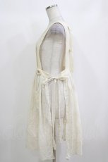 画像2: 仲夏物語（海外ロリータブランド） / 刺繍エプロン Free 生成り H-26-10-08-026-LO-OP-NS-ZH (2)