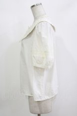 画像2: 仲夏物語（海外ロリータブランド） / 刺繍ブラウス M 生成り H-26-10-08-028-LO-BL-NS-ZH (2)
