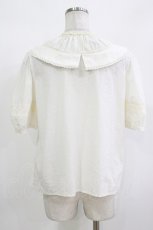 画像3: 仲夏物語（海外ロリータブランド） / 刺繍ブラウス M 生成り H-26-10-08-028-LO-BL-NS-ZH (3)