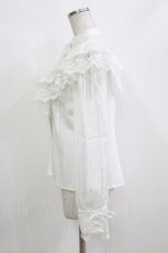 画像2: Lolitime（海外ロリータブランド） / フリルブラウス L 白 H-26-10-08-031-LO-BL-NS-ZH (2)
