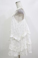 画像2: merry jenny / floralフレアミニワンピース Free 白 H-26-10-08-033-LO-OP-NS-ZH (2)