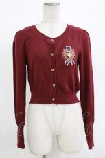 画像1: Amavel / 不思議の迷宮紋章刺繍カーディガン Free ボルドー H-26-10-08-045-CA-TO-NS-ZH (1)