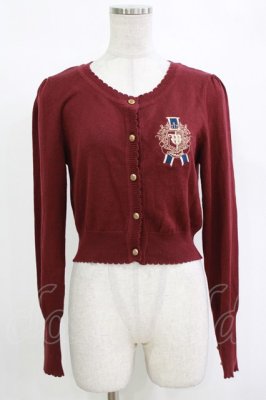 Preview of 不思議の迷宮紋章刺繍カーディガン Free ボルドー