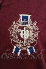 画像3: Amavel / 不思議の迷宮紋章刺繍カーディガン Free ボルドー H-26-10-08-045-CA-TO-NS-ZH (3)