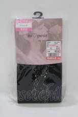 画像1: m petit by misako / AMブブンレースアミタイツ M~L ブラック H-26-10-08-051-LO-ZA-NS-ZH (1)