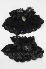 画像1: axes femme kawaii / トリプルリボンお袖とめ  ブラック H-26-10-08-052-AX-ZA-NS-ZH (1)