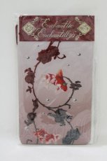 画像1: Enchantlic Enchantilly / 金魚の宝石箱オーバーニーソックス M~L シロ×アカ H-26-10-08-054-LO-ZA-OW-ZH (1)