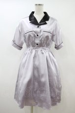 画像1: Ank Rouge / ボウリングシャツワンピース M ラベンダー H-26-10-08-1030-CA-OP-OW-ZH (1)