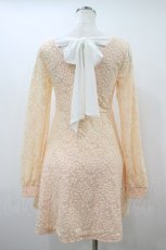 画像2: Diable baiser / レース×シフォンワンピース M ピンク H-26-10-08-1031-LO-OP-NS-ZH (2)