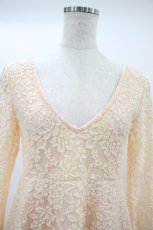 画像3: Diable baiser / レース×シフォンワンピース M ピンク H-26-10-08-1031-LO-OP-NS-ZH (3)