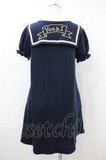 画像2: Ank Rouge / セーラーカットソーワンピース  ネイビー H-26-10-08-1033-CA-OP-SA-ZH (2)