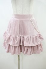 画像4: Ank Rouge / フワフワフェザーティアードスカート M ピンク H-26-10-08-1040-CA-SK-OW-ZH (4)