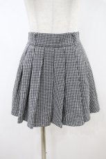 画像1: Ank Rouge / デイジーバックルプリーツスカート M 黒 H-26-10-08-1043-CA-BL-SZ-ZH (1)