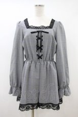 画像1: Ank Rouge / チェック柄スピンドルコンビネゾン M グレー H-26-10-08-1044-CA-OP-SZ-ZH (1)