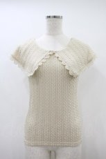 画像1: an another angelus / ビッグカラーケーブルカットトップス Free CREAM H-26-10-08-1047-CA-TO-YZ-ZH (1)
