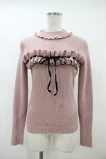 画像1: Ank Rouge / ベロアリボンタートルニット M ピンク H-26-10-08-1062-CA-TO-IG-ZH (1)