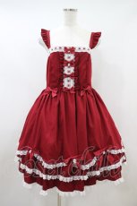 画像1: To Alice / ヴィンテージドールジャンパースカートセット L レッド H-26-10-08-1015-LO-OP-YZ-ZH (1)