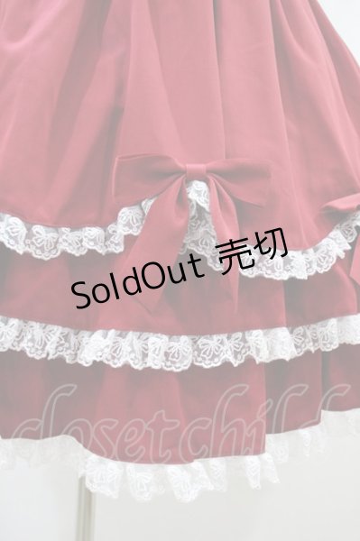 To Alice / ヴィンテージドールジャンパースカートセット L レッド H