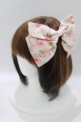 Preview of シフォンフリル花柄ジャンパースカートのバレッタ  ピンク