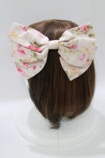 画像2: metamorphose / シフォンフリル花柄ジャンパースカートのバレッタ  ピンク H-26-10-08-059-ME-AC-IG-ZH (2)