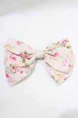 画像3: metamorphose / シフォンフリル花柄ジャンパースカートのバレッタ  ピンク H-26-10-08-059-ME-AC-IG-ZH (3)