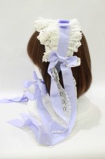画像2: BABY,THE STARS SHINE BRIGHT / ロングリボンレースヘッドドレス  ラベンダー H-26-10-08-077-BA-AC-IG-ZH (2)